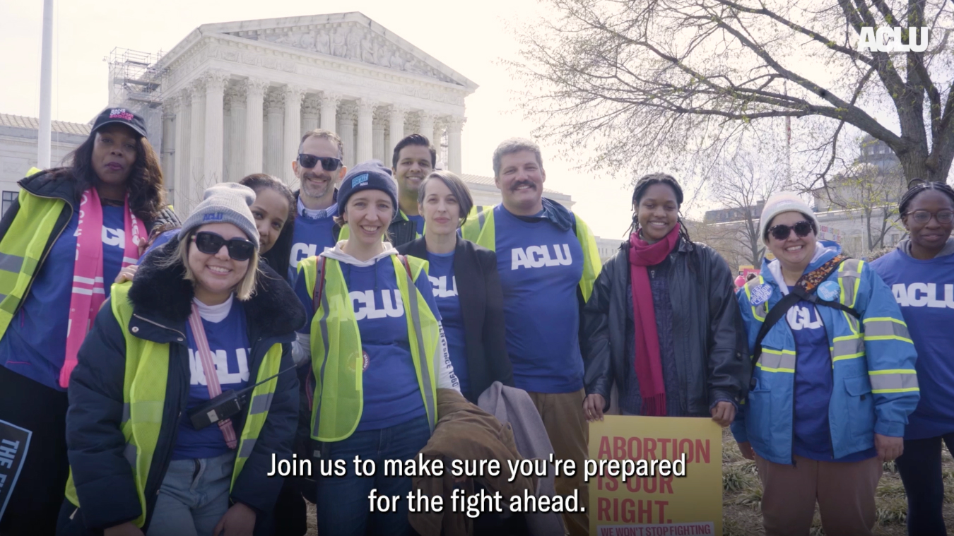 A photo of ϰſ staff and volunteers in front of the U.S. Capitol Building. The caption reads "Join us to make sure you're prepared for the fight ahead."