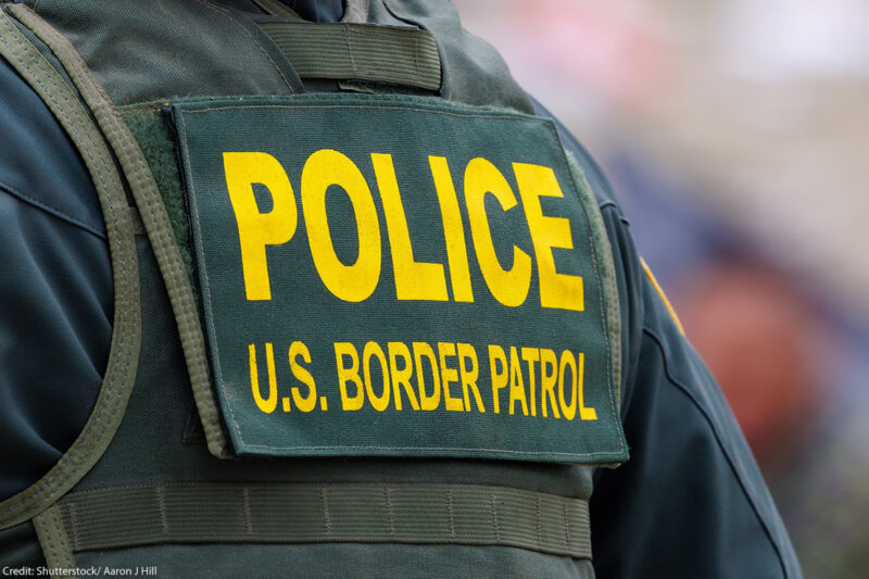 A U.S. border patrol agent.