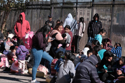 Migrants being deported.