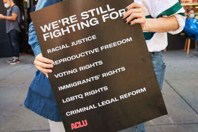 An ACLU poster.