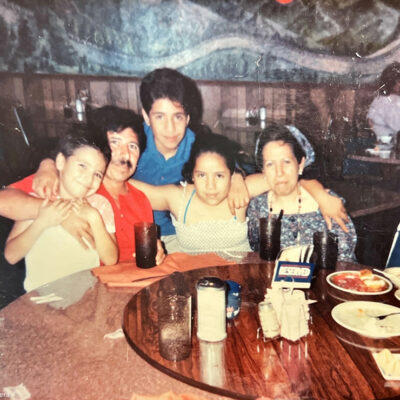 Maribel Hernández Rivera as a young child with her family.