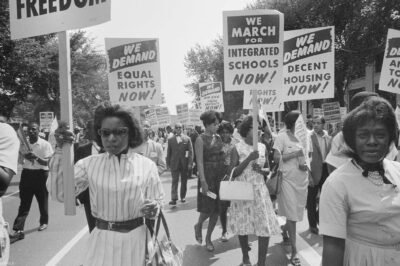 Civil Rights March, Washington DC. on August 28, 1963.