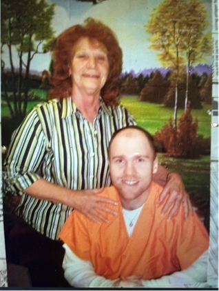 alt="Michael J. Jackson pictured with his mother."