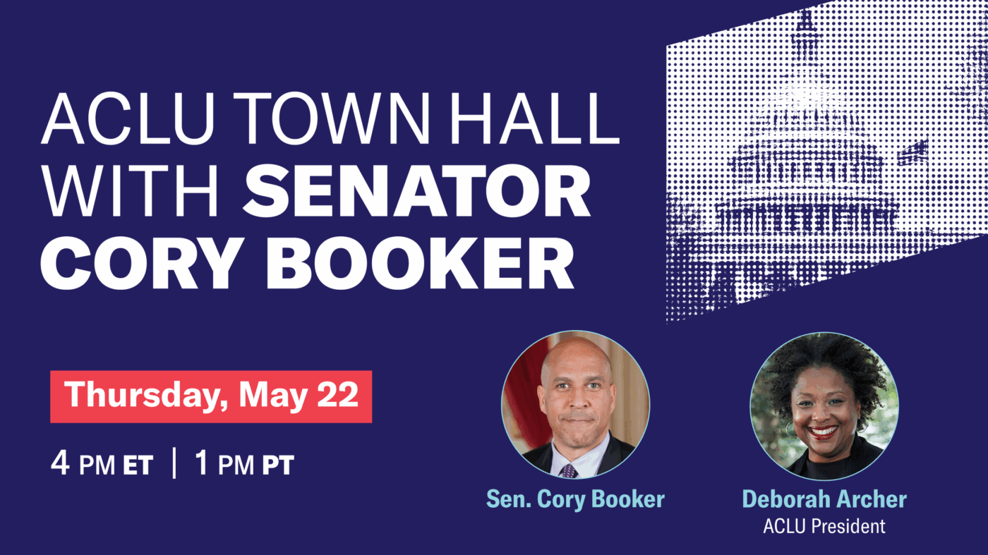 ACLU Town Hall with Senator Cory Booker