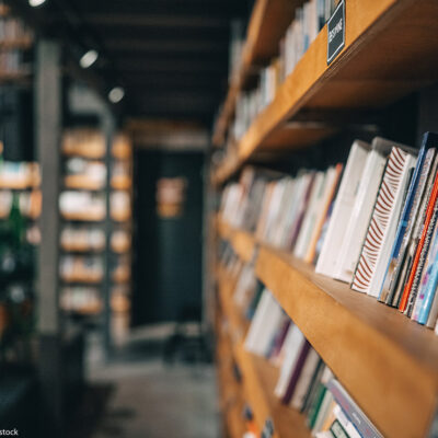 A bookshelf.