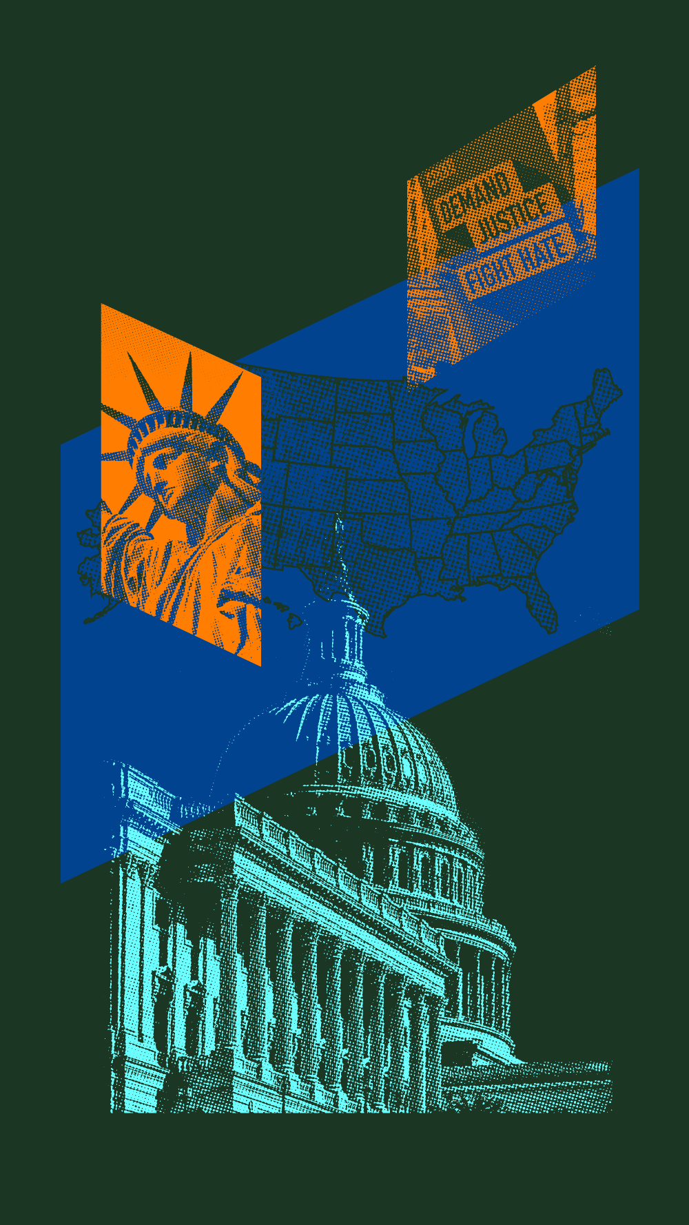 A collage of multiple images that pertain to Congress.