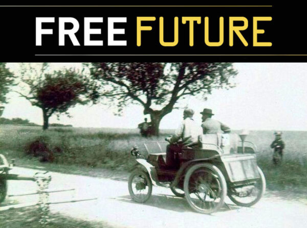 Vintage car on the road