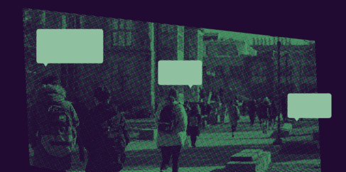 A graphic pertaining to campus free speach.