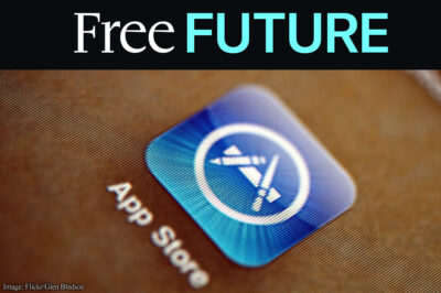 Closeup of app store icon on a phone screen