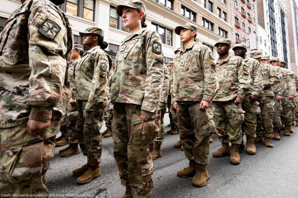 A photo from the New York City Veterans Day Parade, 2025.