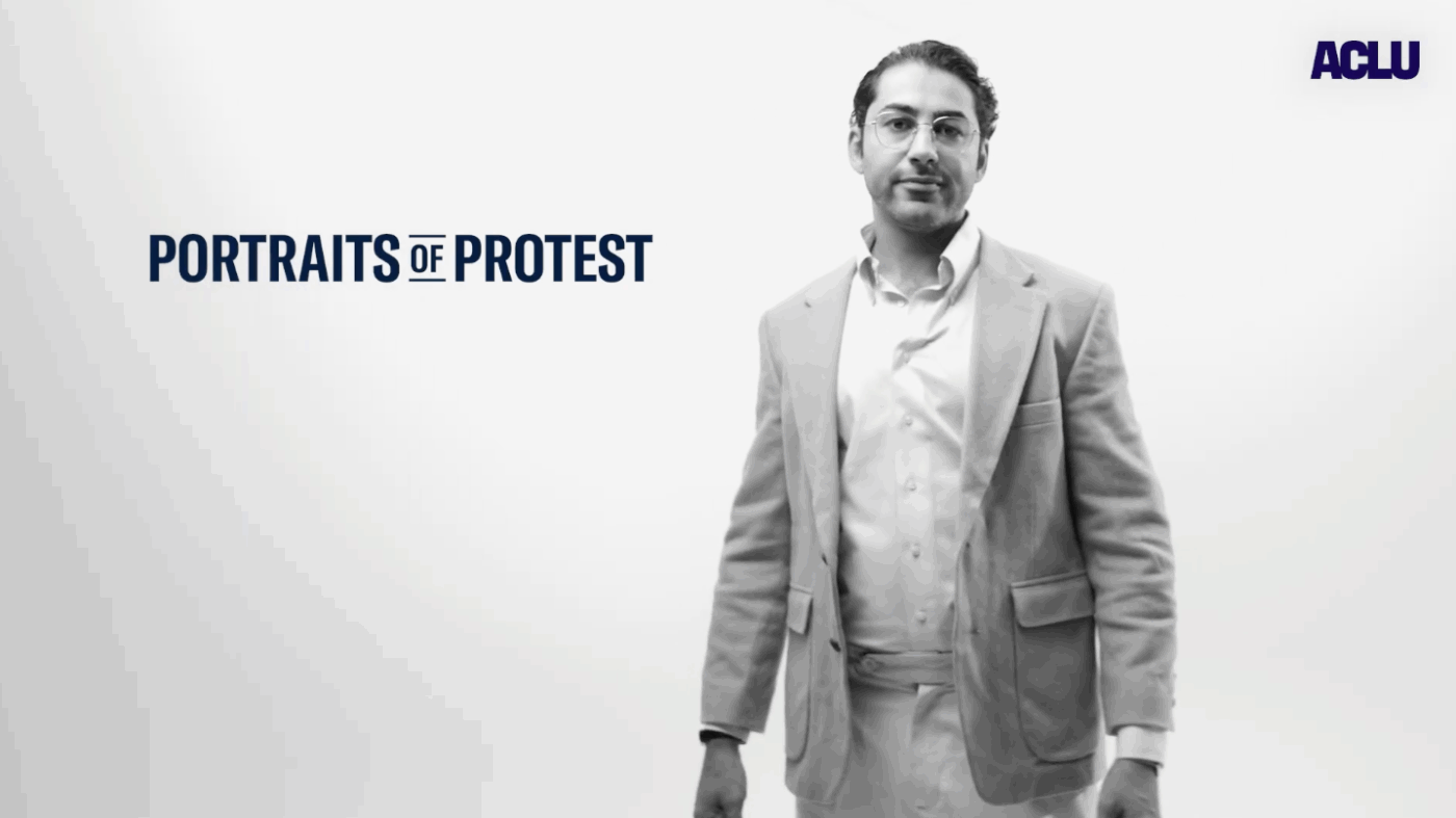 Screenshot of Portraits of Protest YouTube video