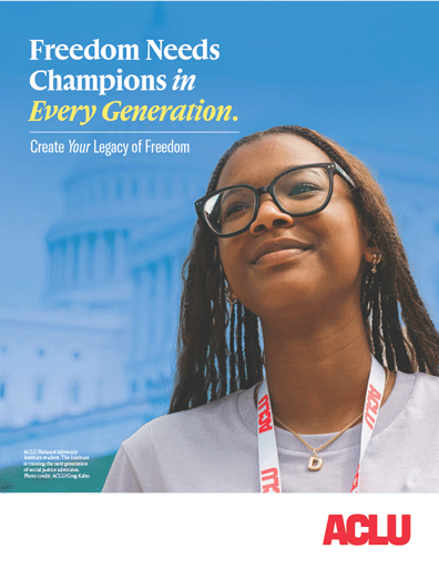 Freedom Needs Champions in Every Generation