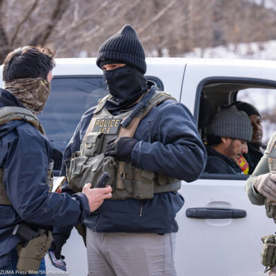 A group of ICE agents.