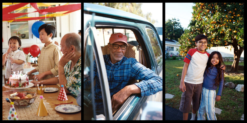 A collage of individuals who are the children of immigrants, and were born in the U.S.