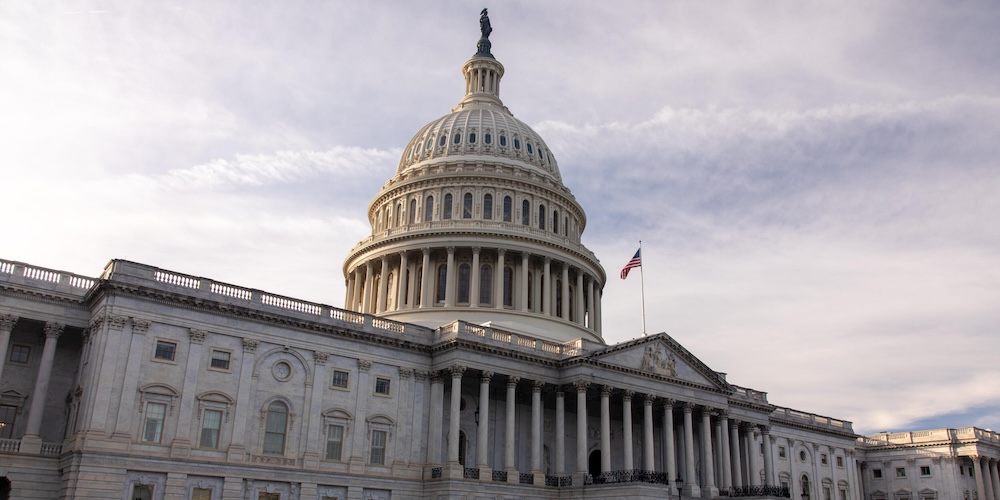 A photograph of the U.S. Capitol building.