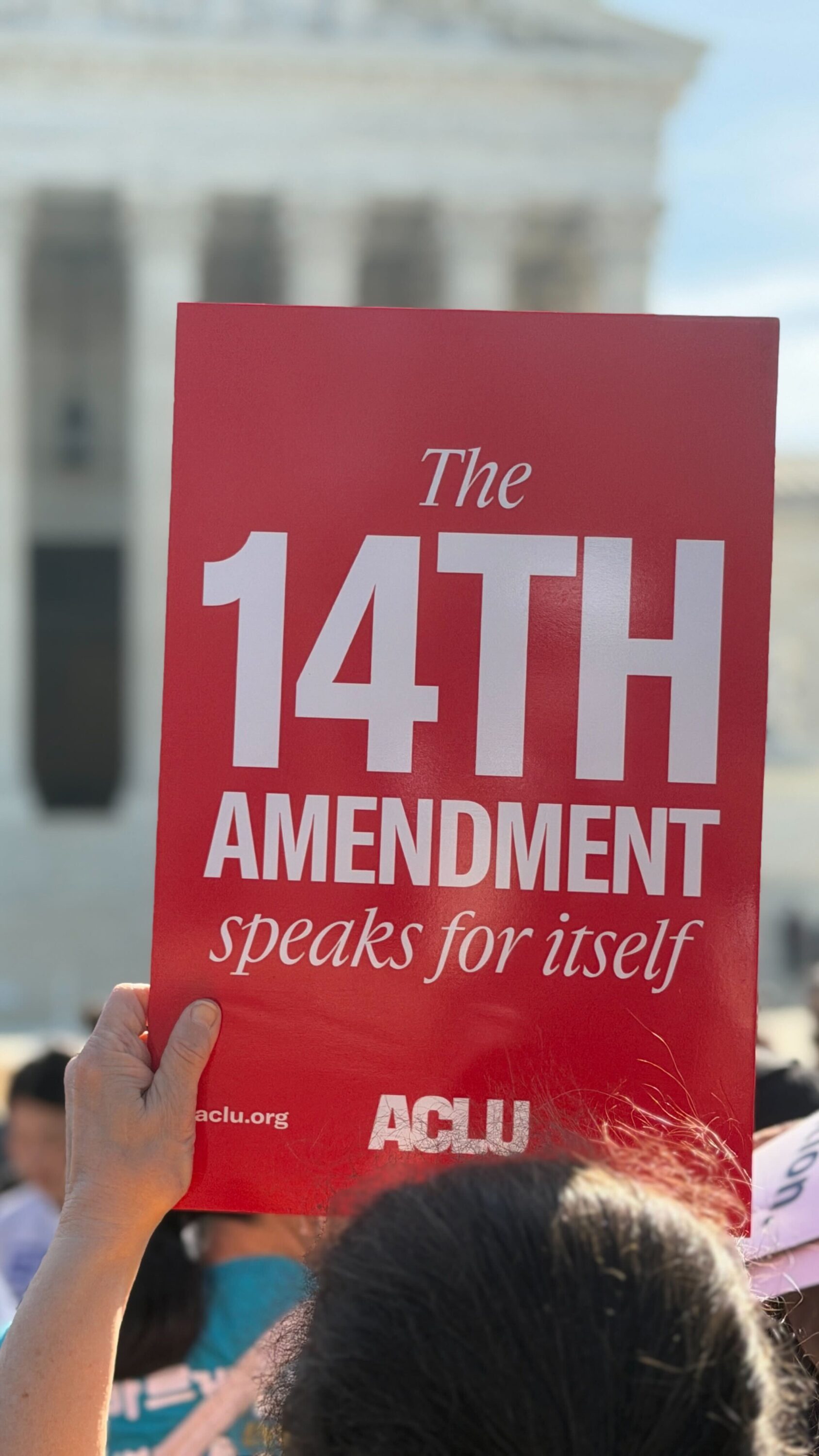 The 14th Amendment speaks for itself