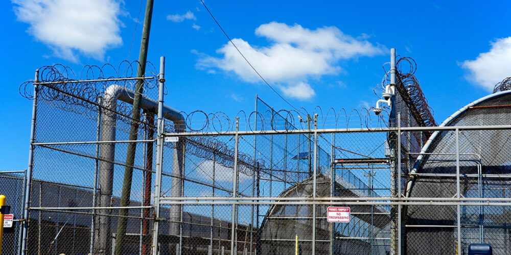 A detention facility near Newark Airport.