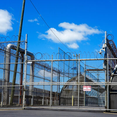 A detention facility near Newark Airport.