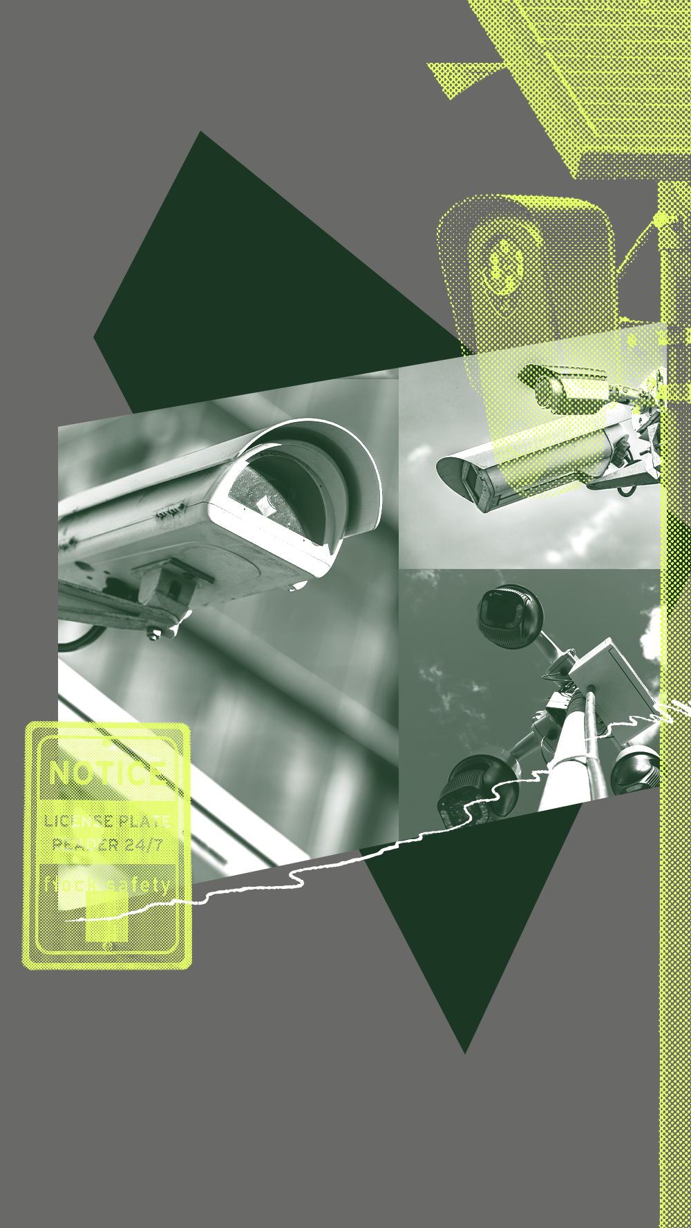 A collage of ALPR cameras.