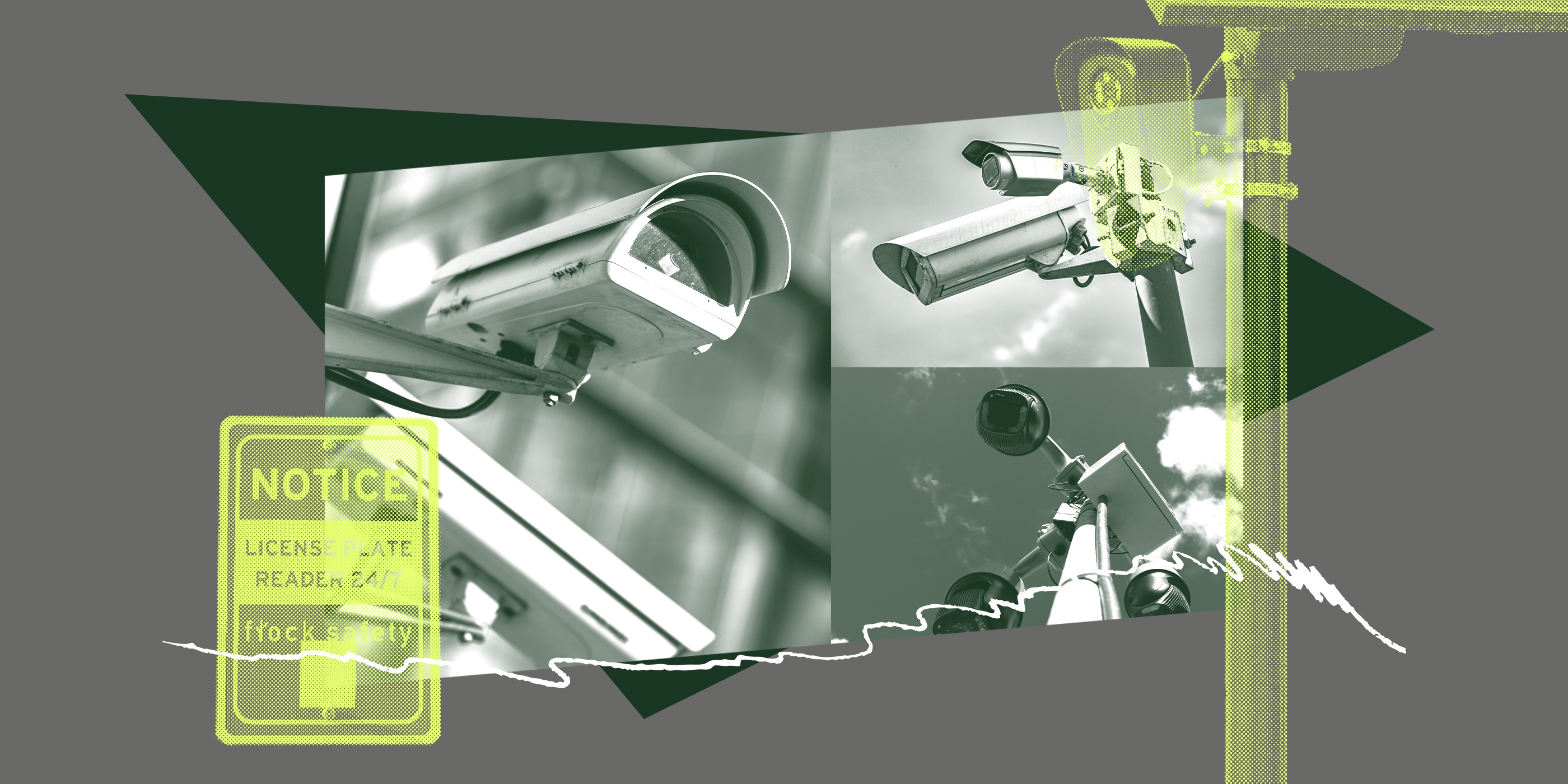 A collage of ALPR cameras.