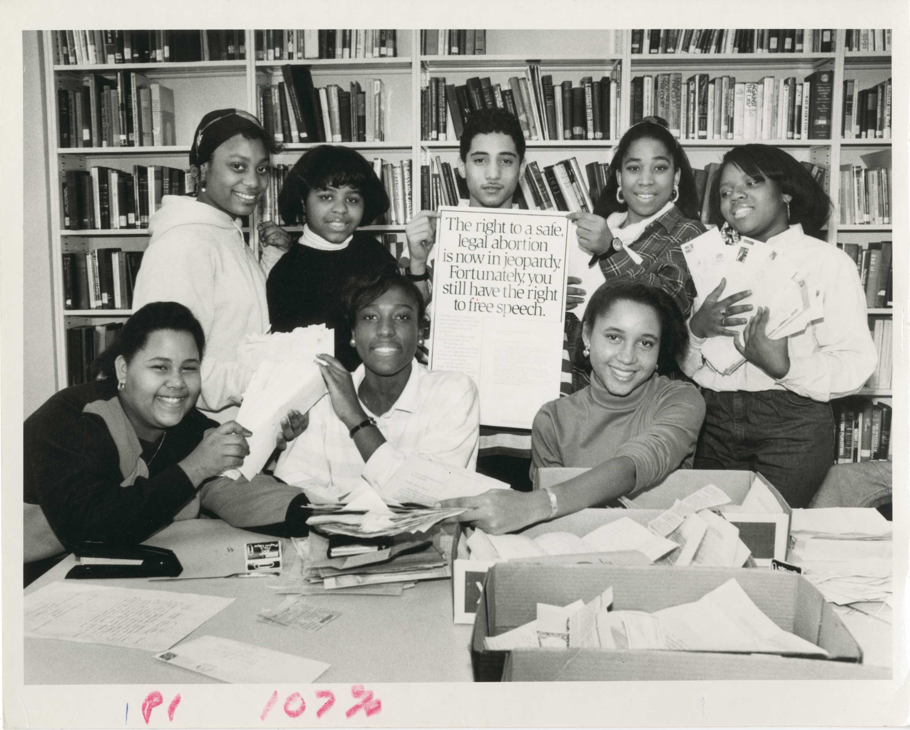 Student volunteers at ACLU's national office