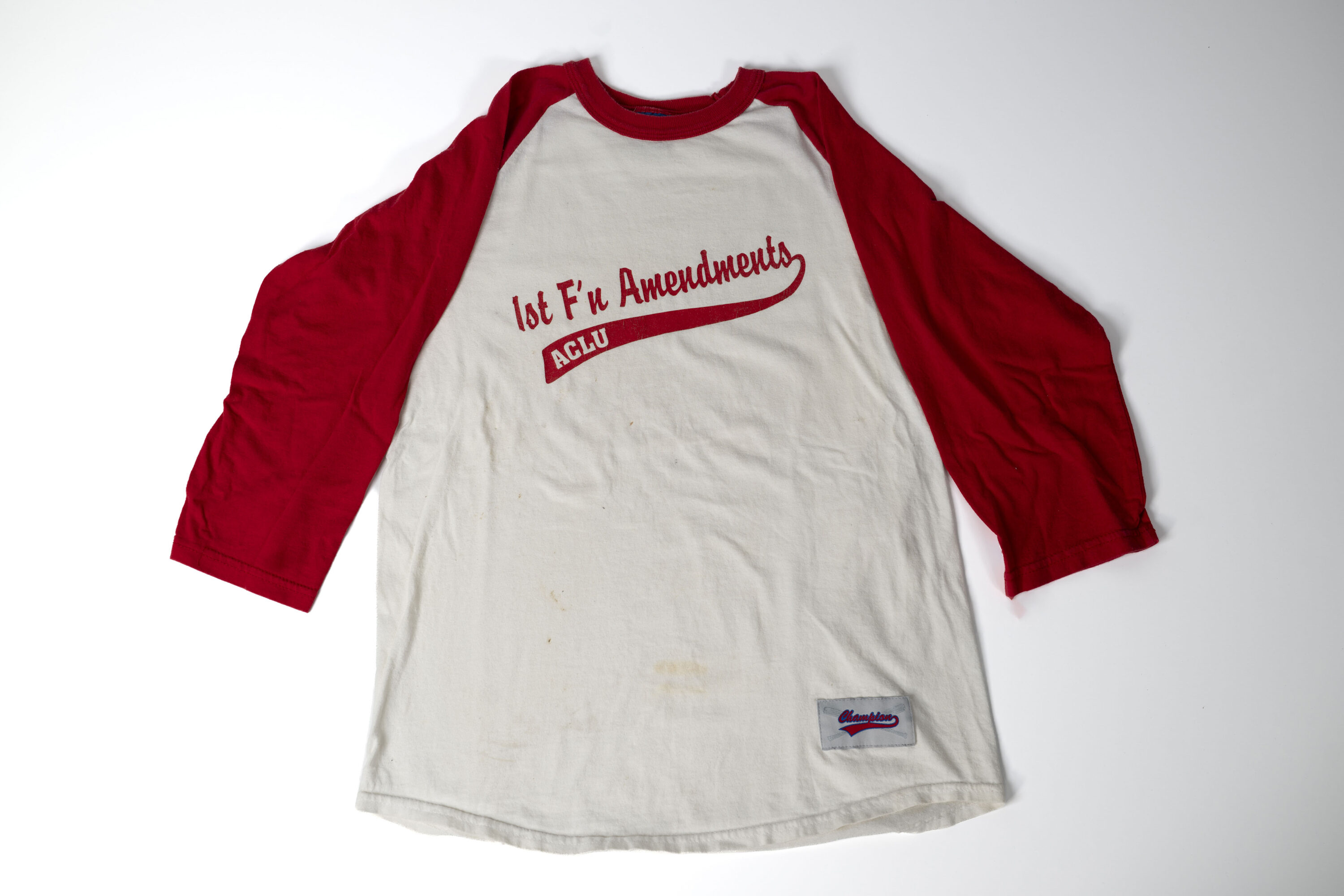 Photo of vintage ACLU kickball league tee shirt
