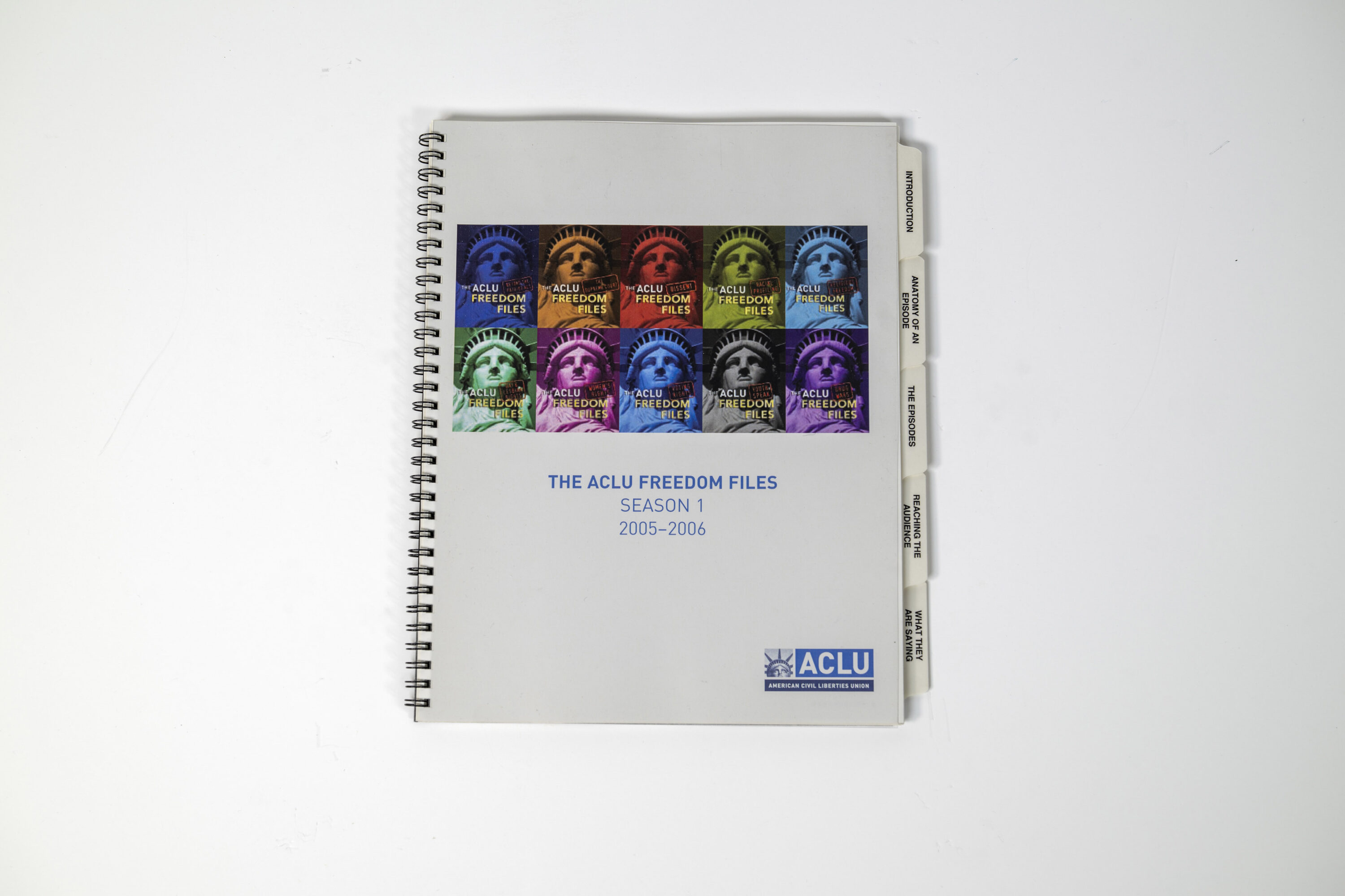 Photo of Show Bible for Court TV show "Freedom Files"