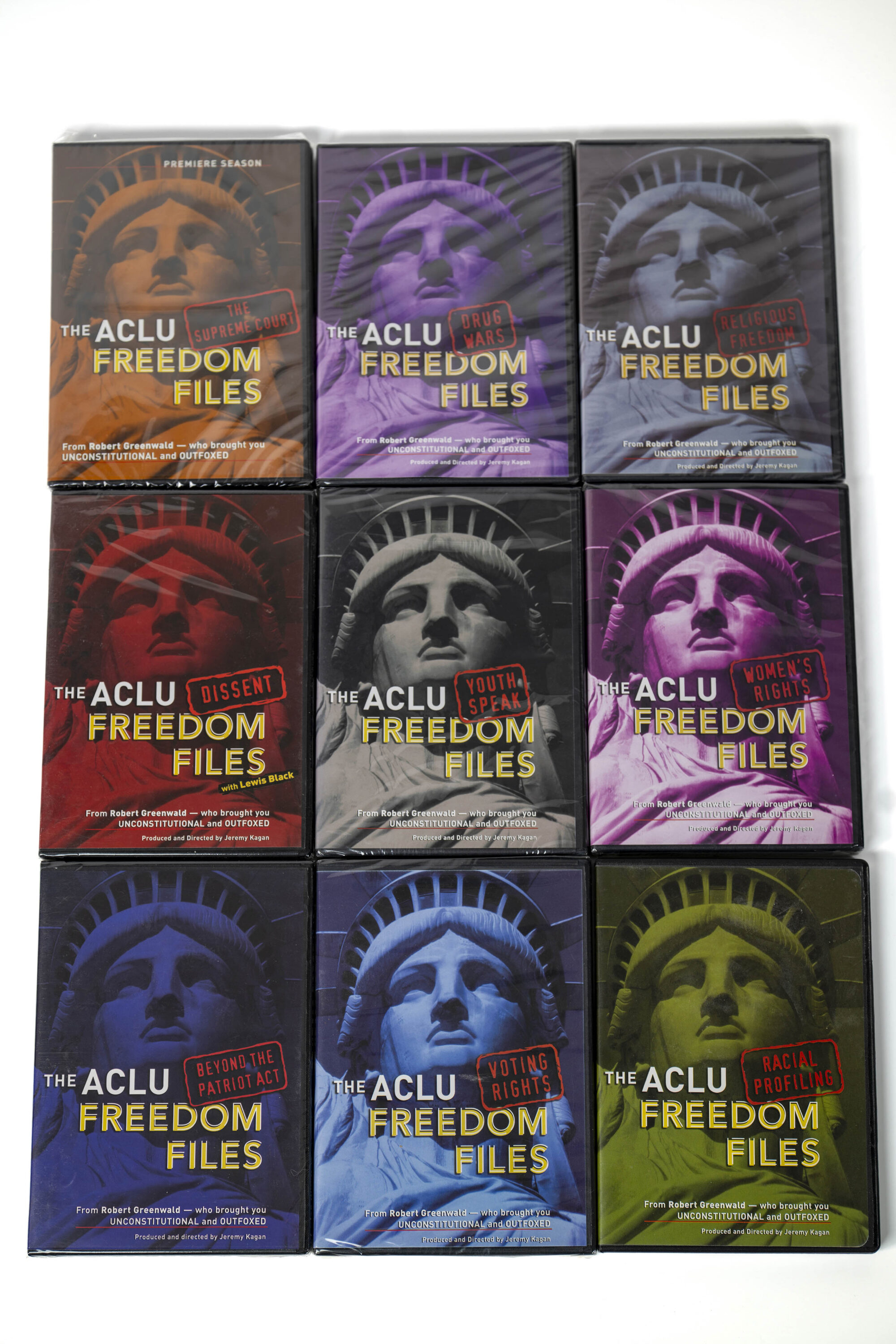 Photo of Season 1 "Freedom Files" DVD covers