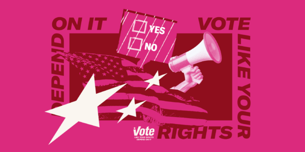 A photo collage representing electoral work regarding on ballot measures.