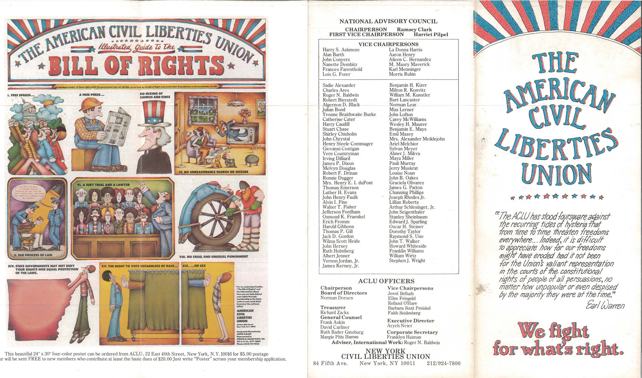 Scan of original ACLU Pamphlet Guide on Bill of Rights