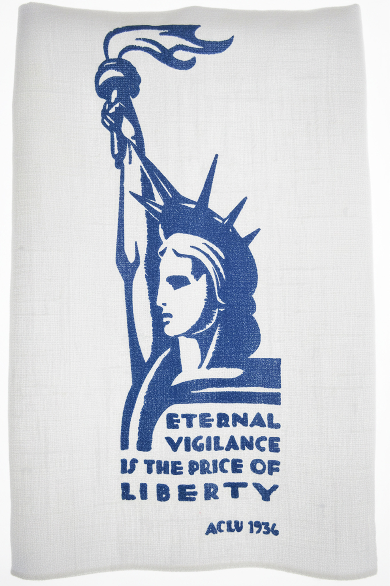 Tea Towel featuring the Statue of Liberty and the text "Eternal Vigilance is the Price of Liberty"