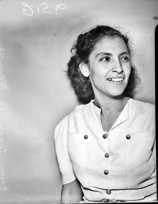 Black and white photo of Emma Tenayuca