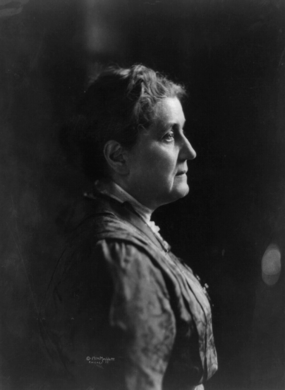Black and white photo of Jane Addams