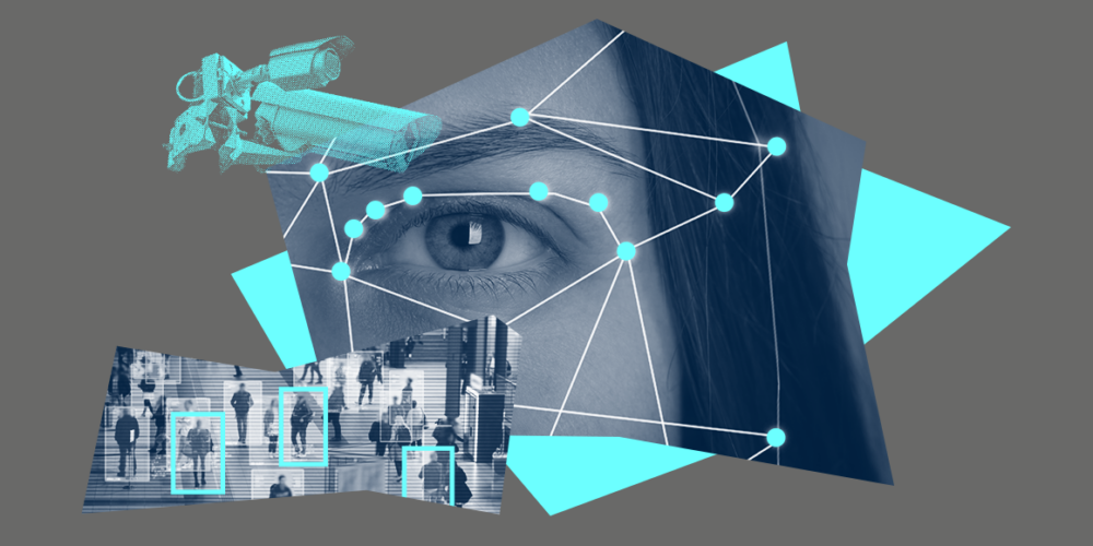 A graphic containing images pertaining to surveillance.