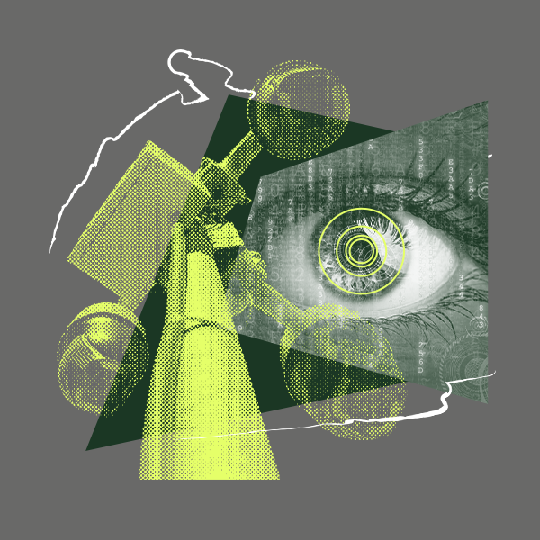 Digital privacy and surveillance images.