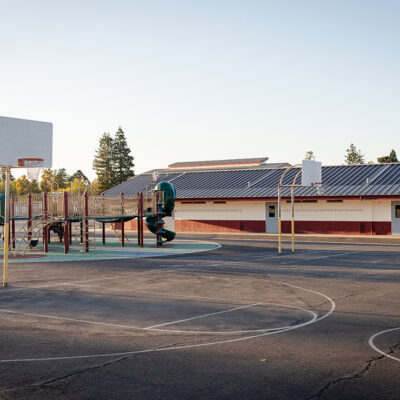 A typical generic American school campus.