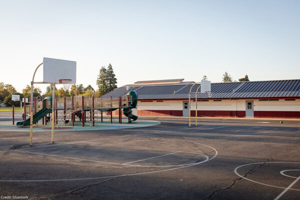 A typical generic American school campus.