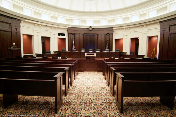 The Supreme Court Room at Lansing Michigan.