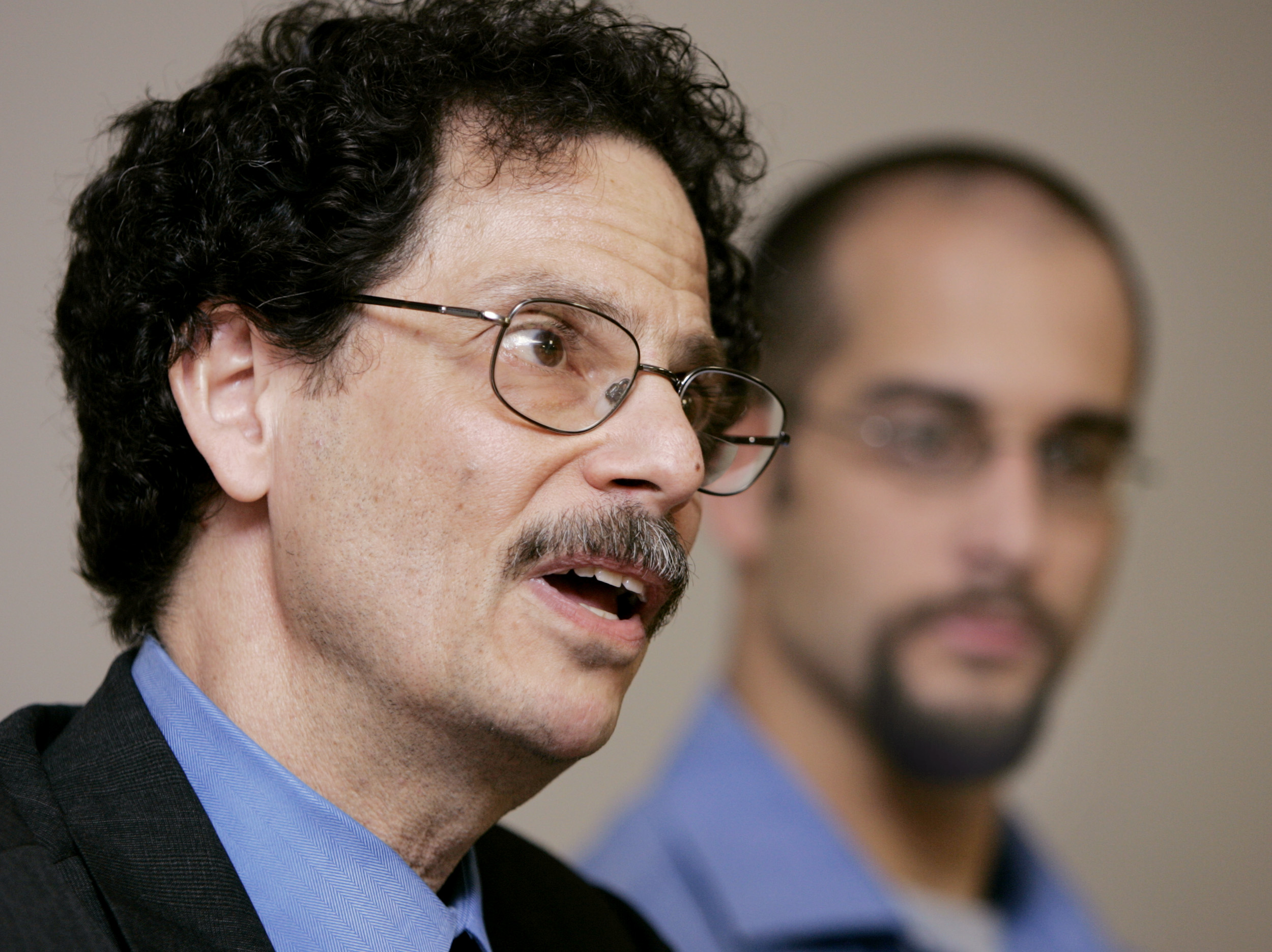 Mark Silverstein speaks at a news conference