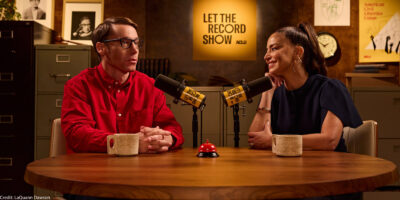 A photo of Matthew Beat and Shereen Marisol Meraji.