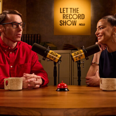 A photo of Matthew Beat and Shereen Marisol Meraji.