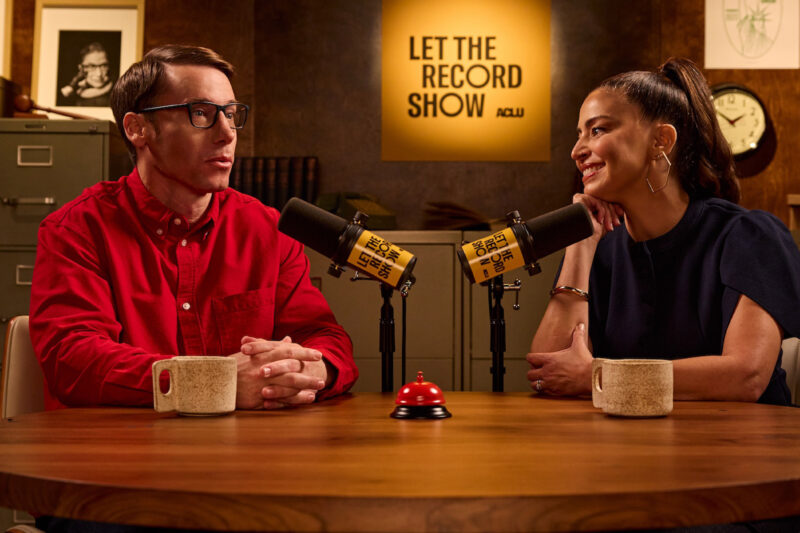 A photo of Matthew Beat and Shereen Marisol Meraji.